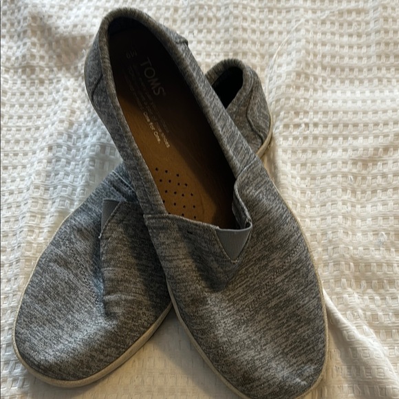 Toms Gray Slip-On Loafers with Soft Fabric - Picture 3 of 3